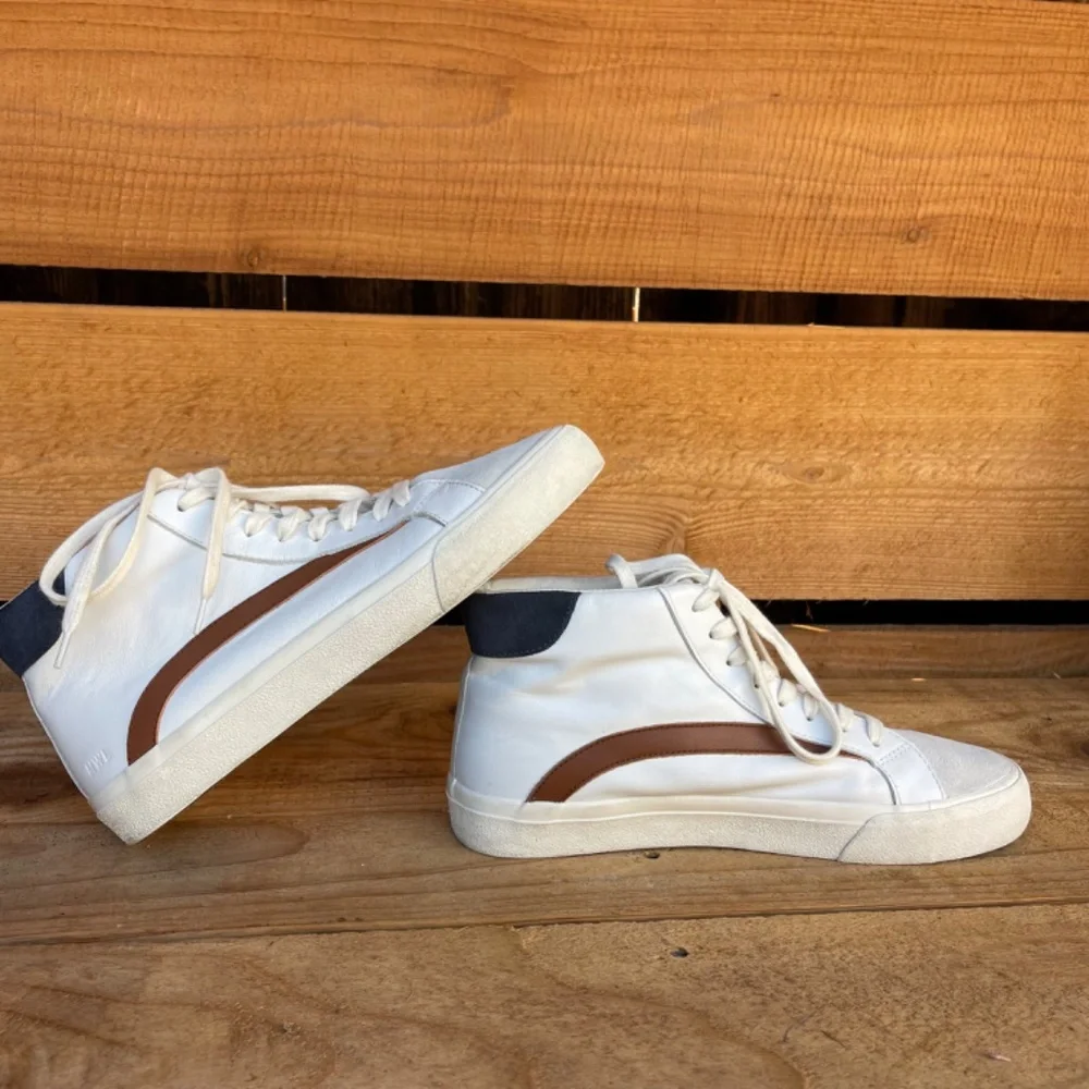 Madewell Sidewalk Colorblock Leather Hightop Sneakers Womens 9M Mens 7.5M - Picture 6 of 11